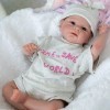 AIMERO Poupées Reborn 19 Pouces 48 cm Réaliste Fait Main Bébé Prématuré Vrai à la Recherche Nouveau Née Poupées Bébé Reborn L