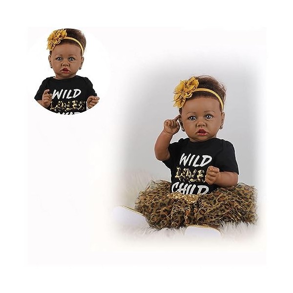 Poupées pour filles – elles mesurent 55,9 cm de haut en vinyle de silicone souple et réaliste, pour nouveau-né à partir de 3 