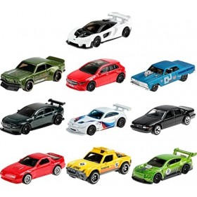 Hot Wheels Mini-Collection Nightburnerz Coffret 10 Véhicules, Jouet Pour enfant de Petites Voitures Miniatures, Gtd80 Exclusi