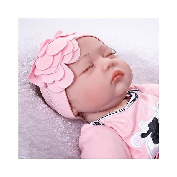 Reborn – Poupée en silicone noir pour fille, 55,9 cm, faite à la main, poupée bébé qui semble réelle, coffret cadeau pour enf