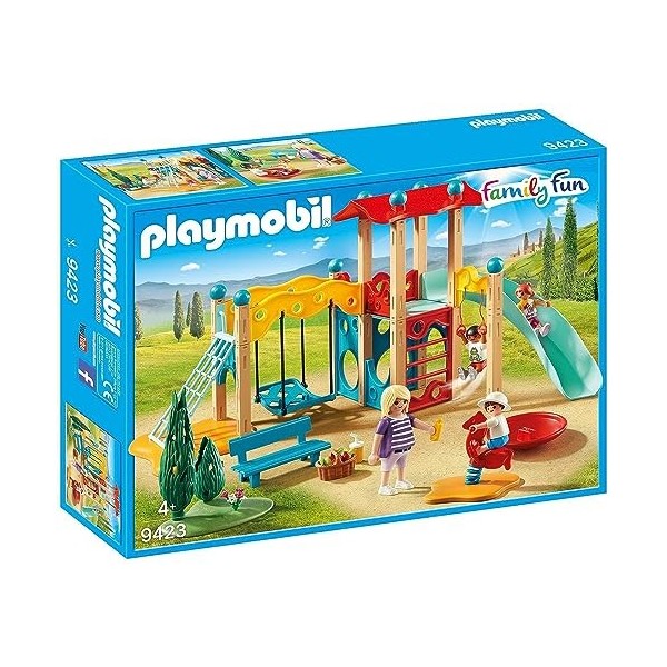 Playmobil - 9423 - Parc de Jeu avec Toboggan Coloré 38 x 27 x 20 cm