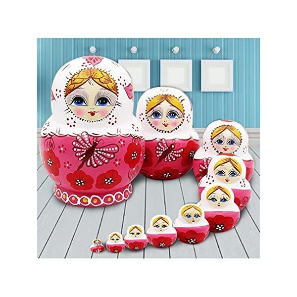 Poupée Russe 10/7 Couches Poupées Gigognes en Bois Matryoshka Décor À La Maison Ornements Cadeau Bébé Artisanat Cadeaux pour