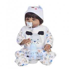 Poupées réalistes en silicone pour nouveau-né - 55 cm - Pour un anniversaire - T-Girl