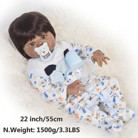 Poupées réalistes en silicone pour nouveau-né - 55 cm - Pour un anniversaire - T-Girl