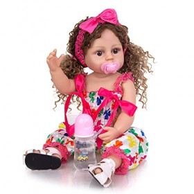 leybold Reborn Baby Dolls, 22 Pouces de poupées Nouveau-nés réalistes, poupée en Silicone Artisanale réalisée, Peau Douce de 
