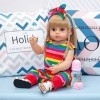 leybold 55 cm Reborn Baby Dolls, réalistes poupées Nouveau-nés, poupée en Silicone Artisanale réticuleuse, Peau Douce de la P