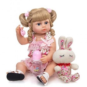 leybold Reborn bébé poupées, poupées Nouveau-nés réalistes, poupée en Silicone Artisanale de 22 Pouces, Peau de bébé en Douce