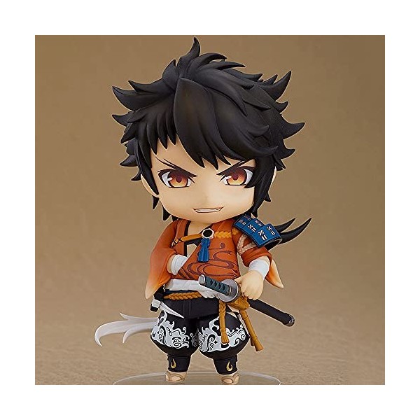 JJRPPFF La poupée modèle Mutsunokami Yoshiyuki Version Q, Le Personnage du Jeu Touken Ranbu, Posture Debout, Mesure 3,9 Pouce