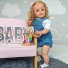 Pinky Reborn Dolls Poupée Reborn Bébé Souple en Silicone Réaliste en Vinyle Bebe Reborn Fille et Garçon 24 Pouces 60cm Poupon