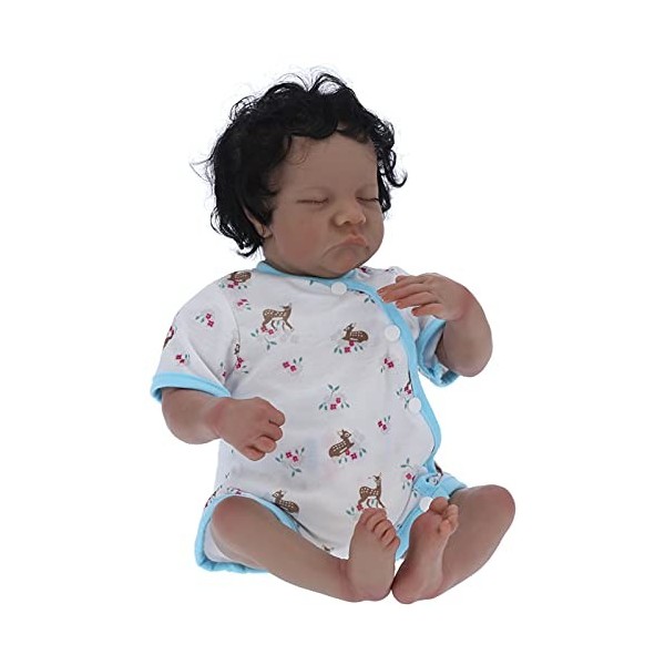 BALRAJ 40 Cm/15,7 Pouces Reborn Doll Réaliste Bébé Poupée Simulation Douce Bébé Poupée avec Biberon Sucette Ensemble Réaliste