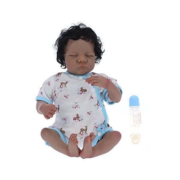 BALRAJ 40 Cm/15,7 Pouces Reborn Doll Réaliste Bébé Poupée Simulation Douce Bébé Poupée avec Biberon Sucette Ensemble Réaliste