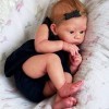 Reborn Baby Doll 18 Pouces Poupées Nouveau-Né DAspect Réel Fait À La Main Réaliste Enfant en Bas Âge en Silicone Souple Corp