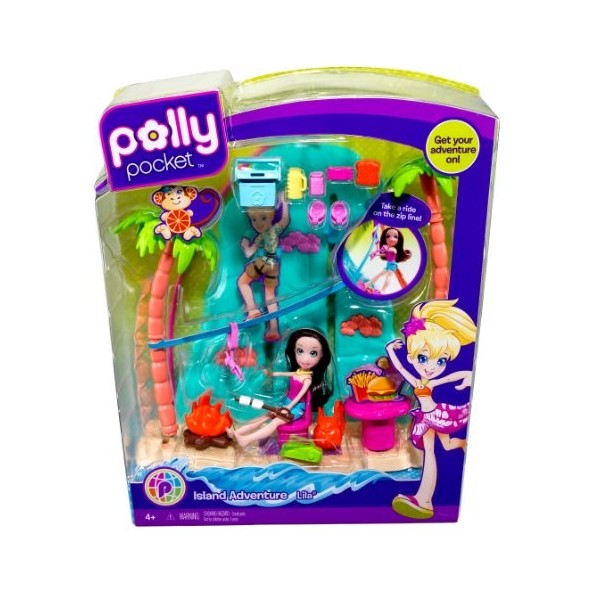 Polly Pocket - V7956 - Mini-Poupée - Ile Tropicale Polly