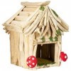 PAPOOSE TOYS- Maison en Bois Forêt enchantée-Taille M-Jouets en Papier poupées et Accessoires, WP074, Multicolore