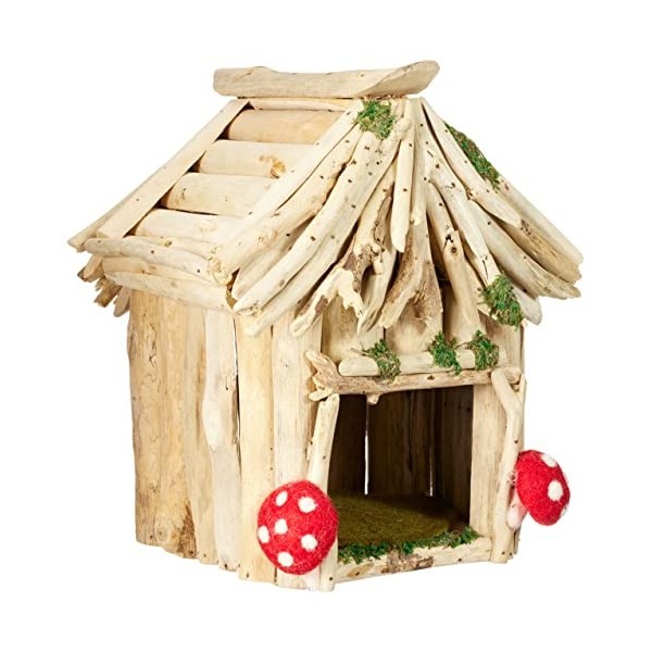 PAPOOSE TOYS- Maison en Bois Forêt enchantée-Taille M-Jouets en Papier poupées et Accessoires, WP074, Multicolore