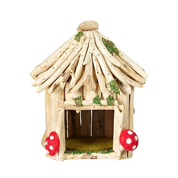 PAPOOSE TOYS- Maison en Bois Forêt enchantée-Taille M-Jouets en Papier poupées et Accessoires, WP074, Multicolore