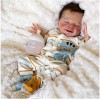 Reborn Baby Dolls Garçon/Fille Endormi 18 Pouces Poupées Réalistes en Silicone Souple Cadeau danniversaire Complet pour Fill