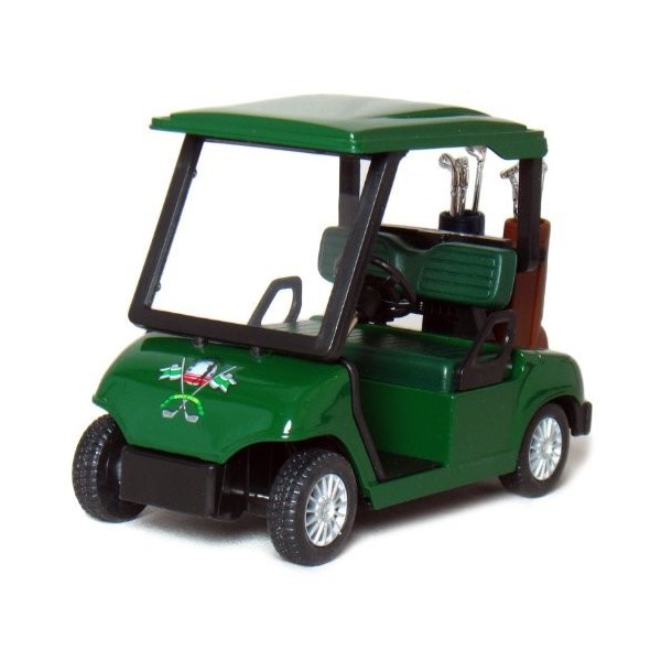 4? Die-cast Metal Golf Cart Model Green by KinsFun