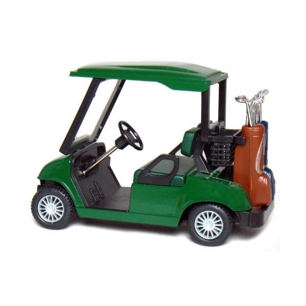 4? Die-cast Metal Golf Cart Model Green by KinsFun