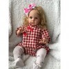 Pinky Reborn Poupées Reborn Bébé Qualité 60 cm Grande Taille Reborn Toddler Silicone Vinyle Adorable Réaliste Bébé Fille Bebe