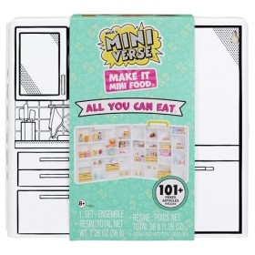 MGAs Miniverse Make It All You Can Eat - DIY Jeu de Résine - Réplique de Nourriture à Collectionner - Non Comestible - Convi