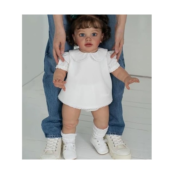 iCradle Poupée Reborn réaliste de 66 cm pour petite fille, faite à la main, en vinyle souple, aspect réaliste, poupée nouveau
