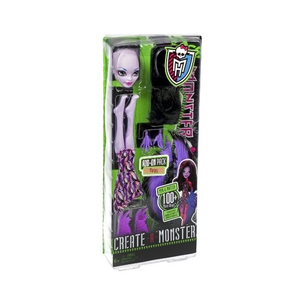 Monster High - Y0420 - Poupée - Créa Terreur - Harpie