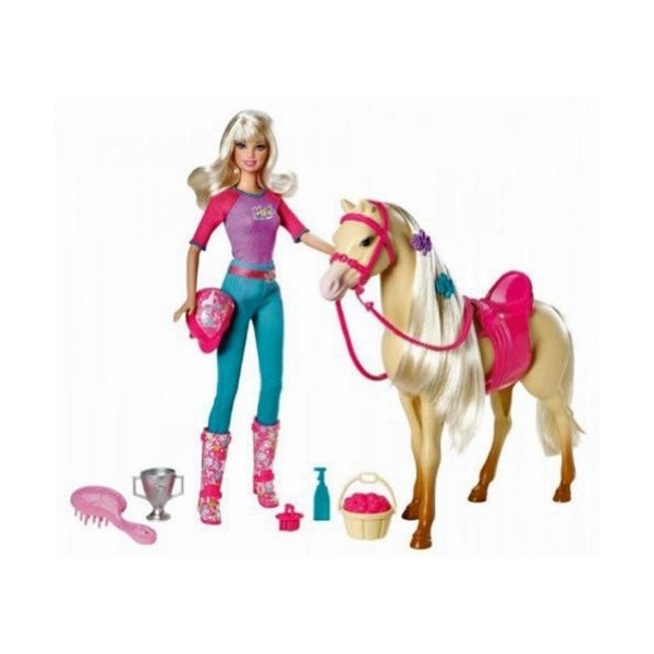 Barbie - V5721 - Poupée Mannequin et Son Cheval