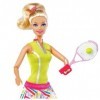 Mattel W3767 - Poupée Barbie : Championne de Tennis