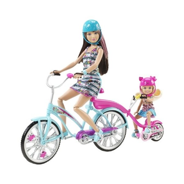 Barbie - V3131 - Accessoire pour Poupée - Vélo Tandem - Skipper & Chelsea