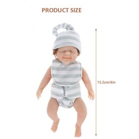 ZQXCU 2 PCS Poupée Reborn Fille Jumeaux Minuscule 15CM Bébé Reborn Réaliste Fille Mignonne Fait à La Main Reborn Baby Doll No