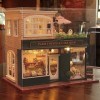 Puzzle 3D DIY en bois maison miniature maison de poupée Paris Café