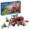 LEGO 60374 City Le Camion Dâ€™Intervention des Pompiers, Jouet avec Drones Terrestres Et Aériens, avec Figurines, Et Véhicule