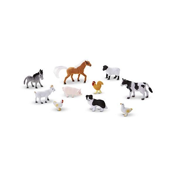 Melissa & Doug Coffret Bois Mes 10 Animaux de la Ferme