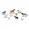 Melissa & Doug Coffret Bois Mes 10 Animaux de la Ferme