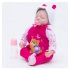 NURII Poupée Reborn Bébé, 22 Pouces 55 Cm So Truly Doux bébé câlin Look Real Reborn Bébé Poupées Silicone Vinyle Corps Comple