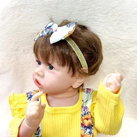 Newborn Born Again Poupée lavable en silicone pour tout-petit, 55 cm, poupée bébé réaliste qui semble réelle, idéale pour les