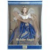 MATTEL BARBIE ANGE DE NOEL - holiday angel - robe de bal bleu et doré collection 2000