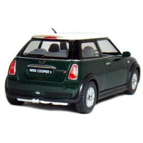 5 Mini Cooper S 1:28 Scale Green by Kinsmart