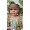 Life Like Reborns Poupée Caucasienne Avec Longs Cils En Vinyle Super Doux Pour Fille Cheveux Longs Enracinés Cadeau Pour Tout