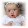 NURII Réaliste Bebe Reborn Fille, 22 Pouces 55 Cm Réaliste Bebe Silicone Vinyle Souple Lifelike Mignon, poupée Reborn comme U