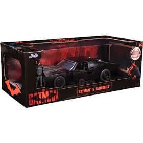 Jada Toys Batman 2022 1/18 Hollywood Rides 2022 Batmobile métal avec Figurine