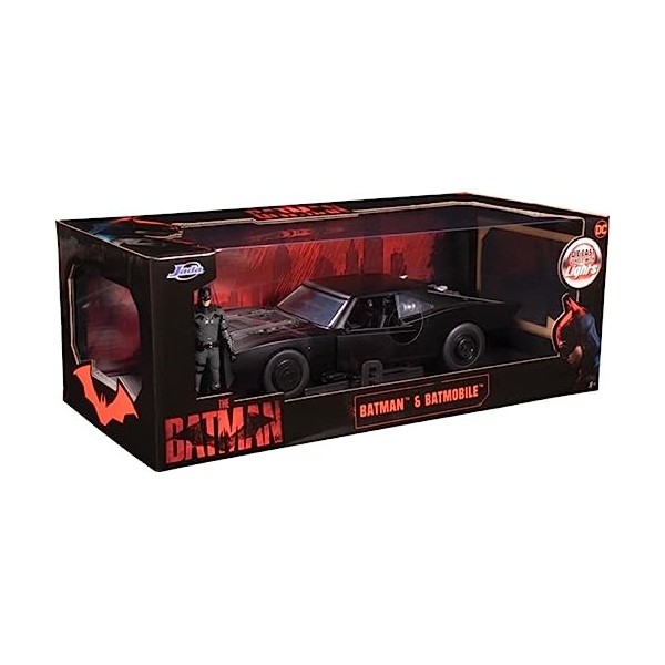 Jada Toys Batman 2022 1/18 Hollywood Rides 2022 Batmobile métal avec Figurine