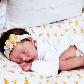 Poupée Bébé Reborn Fille Endormie, 18 Pouces, 46Cm, Réaliste, Corps Complet en Silicone, Nouveau-Né, Fille pour Enfants De 3 
