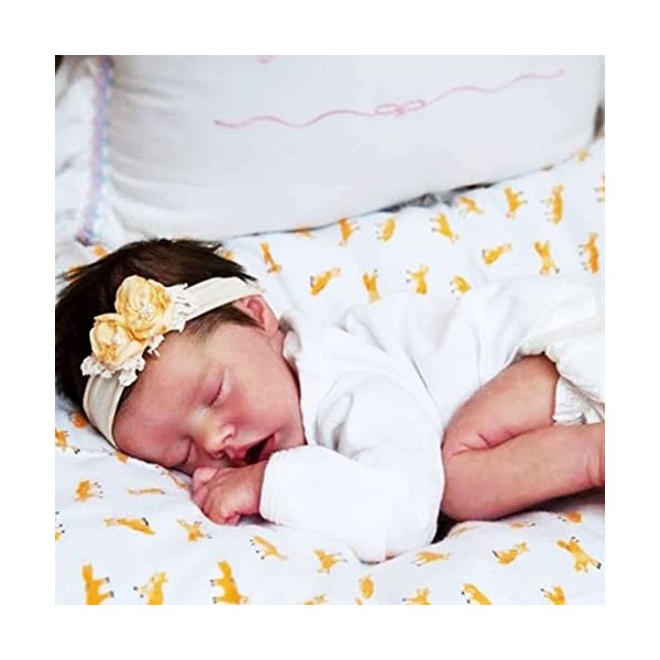 Poupée Bébé Reborn Fille Endormie, 18 Pouces, 46Cm, Réaliste, Corps Complet en Silicone, Nouveau-Né, Fille pour Enfants De 3 