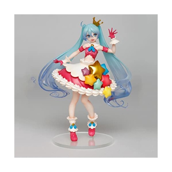 EASSL La poupée Hatsune Miku, du Chanteur virtuel Japonais, Mesure 7,0 Pouces de Haut et est fabriquée en PVC. Les Cadeaux d