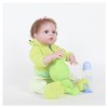 NURII Poupée Reborn Fille Realiste en Silicone Plein Corps - 22Pouces Réaliste Bebe Silicone Vinyle Souple Lifelike Mignon, S