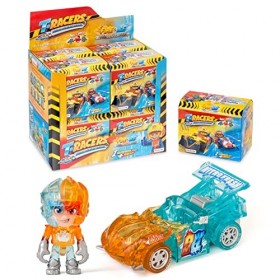 T-Racers Série Fire & Ice – Collection complète de Voitures de Course et de Pilotes Surprise à Collectionner, Voiture Amovibl