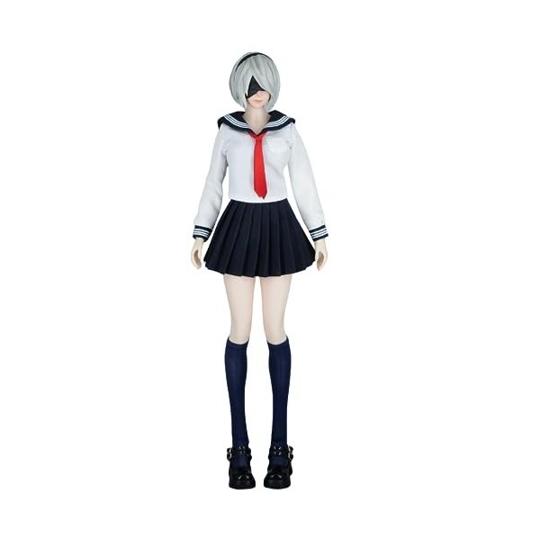 HiPlay Vêtements de poupée à léchelle 1/6 : maillot de bain uniforme scolaire pour figurine de collection de 30,5 cm SA011 