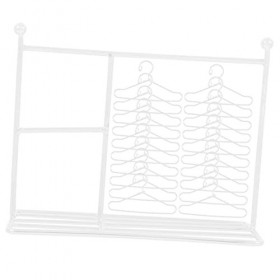 ibasenice 84 Pièces Présentoir De Stockage Modèle en Métal Armoire en Métal Mini Poupées Garniture en Métal Maison De Poupée 